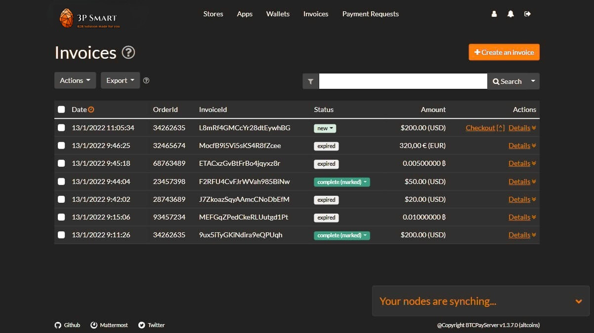 capture invoices 3P SMART